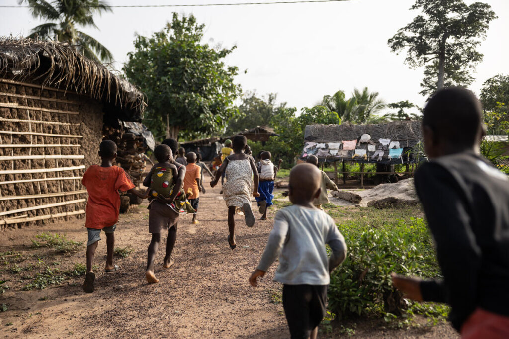 Children Playing, In Menekre, On April 1, 2022.