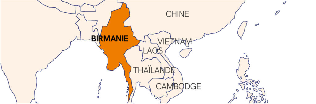 Carte Birmanie Fr