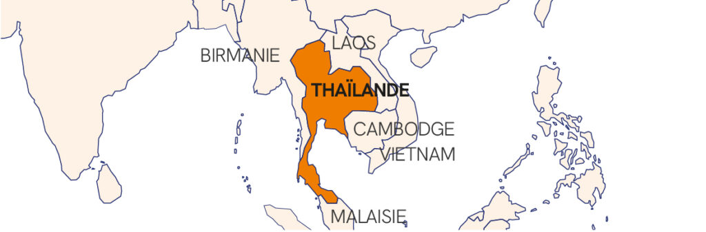 Carte Thailande Fr