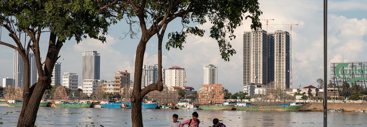 Mekong River in Phnom Penh, Cambodia