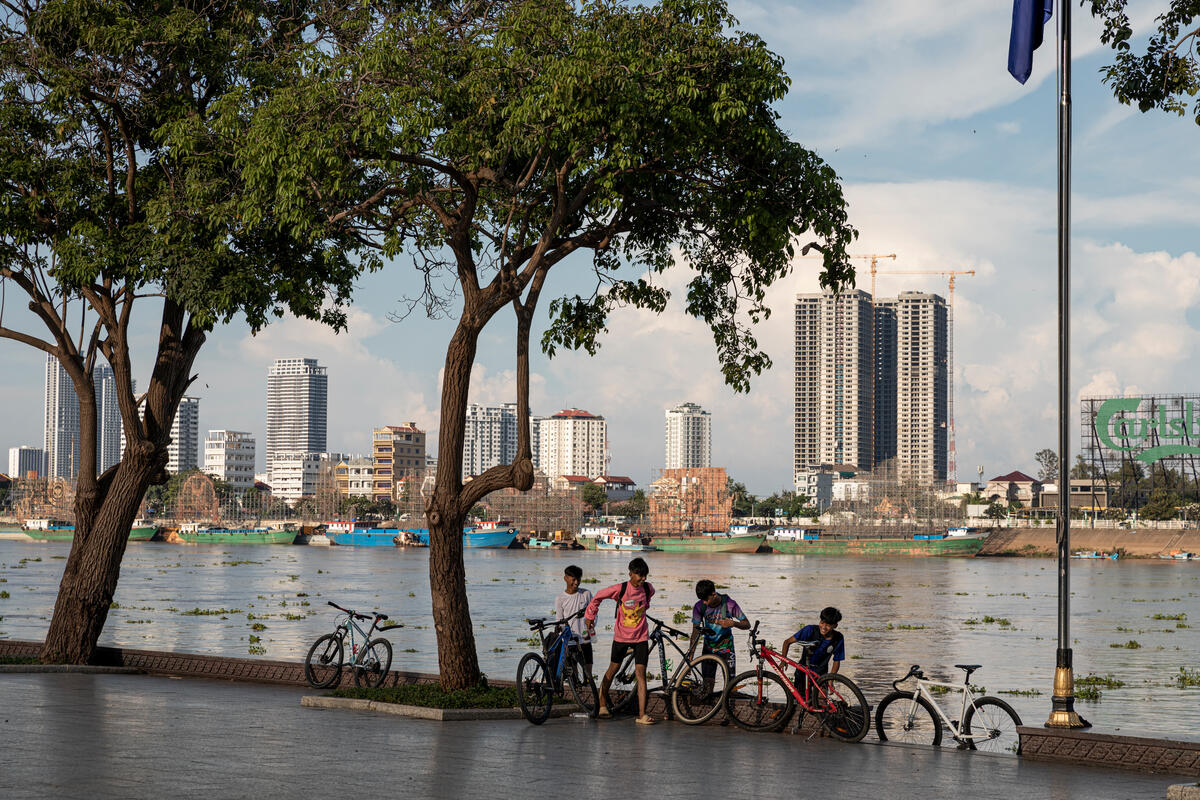Mekong River in Phnom Penh, Cambodia