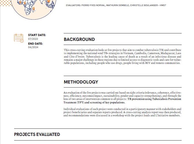 Cover Cross-cutting evaluation overview – Tuberculosis prevention and screening