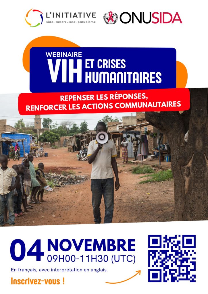 Affiche webinaire - VIH et crises humanitaires