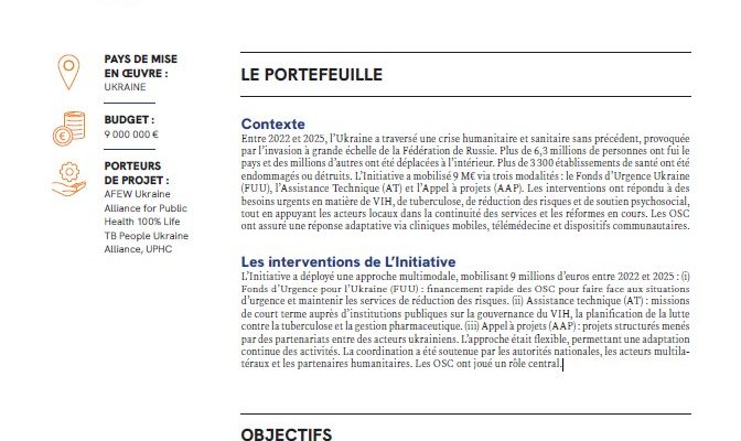 Couverture Résumé D'évaluation Transversale Interventions En Ukraine (2022 2025)