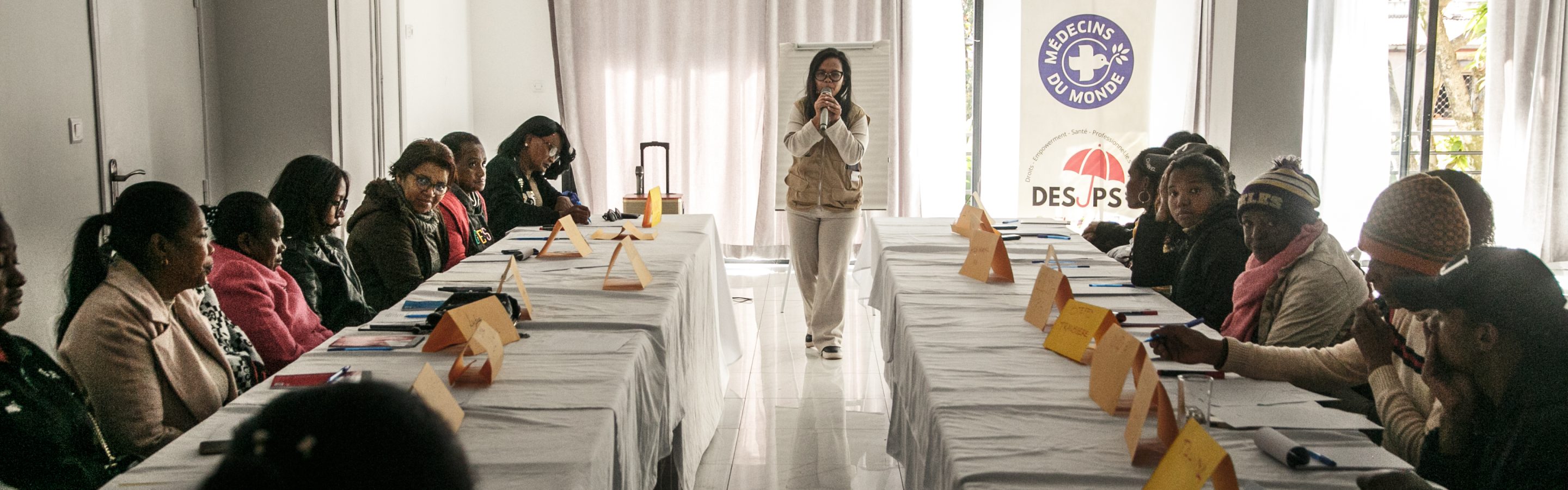 Image d'une formation aux techniques de négociation et d’autodéfense - projet DESPS à Madagascar