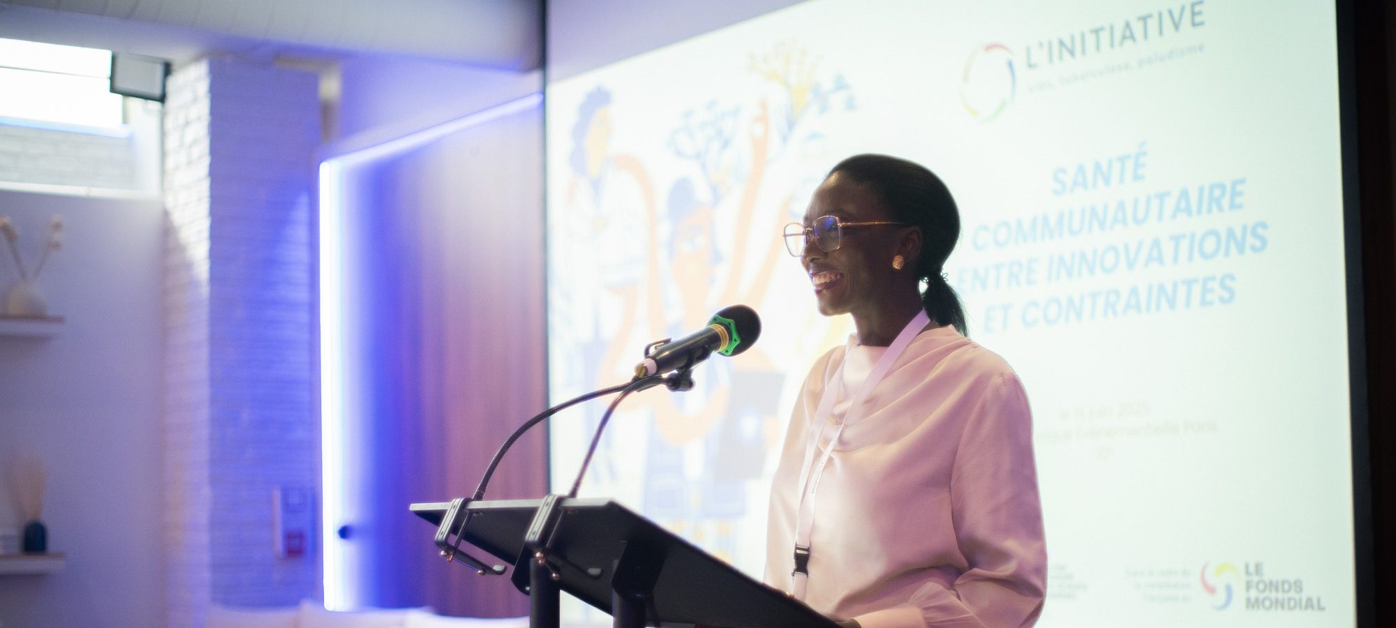 Caty Fall Sow prend la parole lors de la Journée scientifique organisée par L'Initiative - Expertise le 28 juin 2025