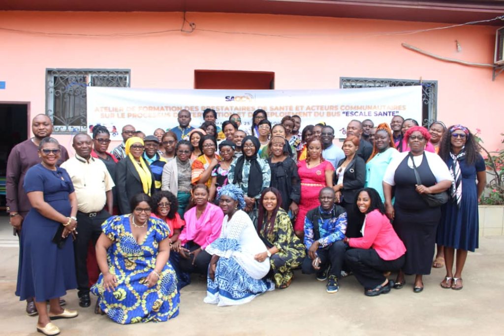 Photo de la formation initiale du personnel de santé dans le cadre du projet SAGCO