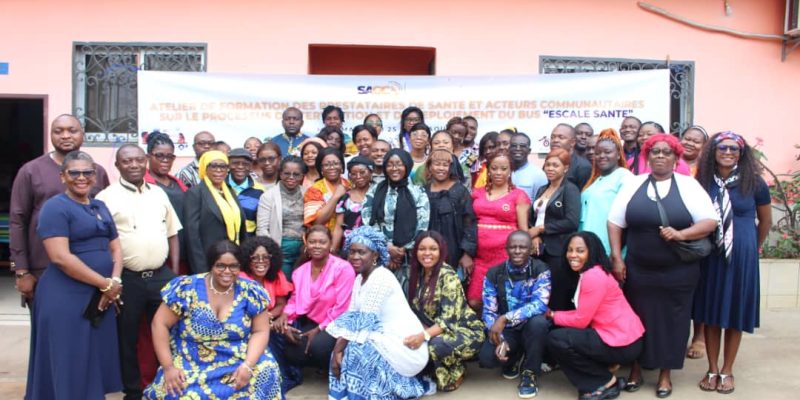 Photo de la formation initiale du personnel de santé dans le cadre du projet SAGCO