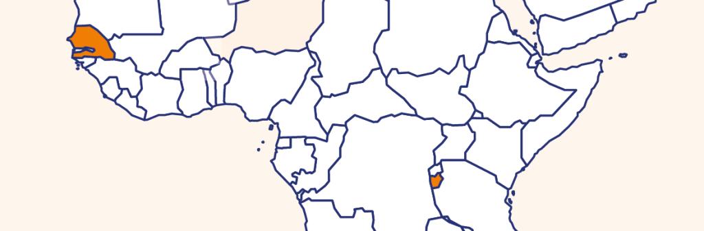 Carte Sénégal Burundi