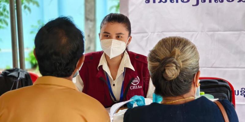 Consultation communautaire dans le cadre du projet CHIAs 2, visant à renforcer la lutte contre la tuberculose au Laos