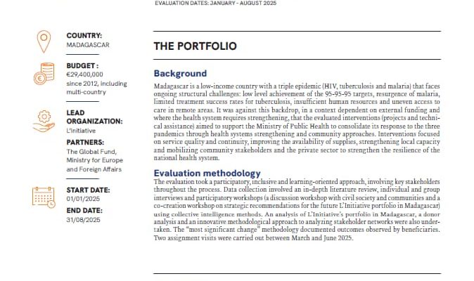 Geographic Evaluation Summary — L’initiative In Madagascar