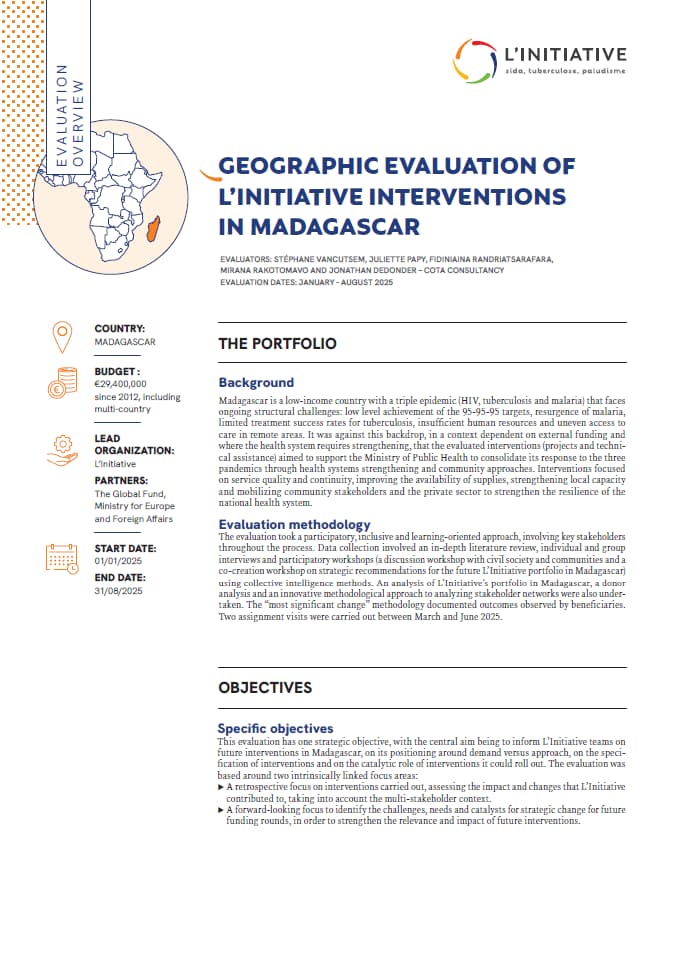 Geographic Evaluation Summary — L’initiative In Madagascar