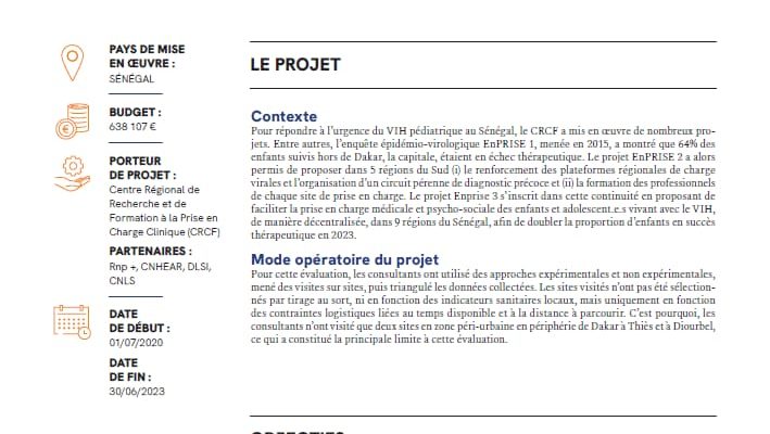 Résumé D'évaluation Vfr Projet Enprise 3 (19sanin219)