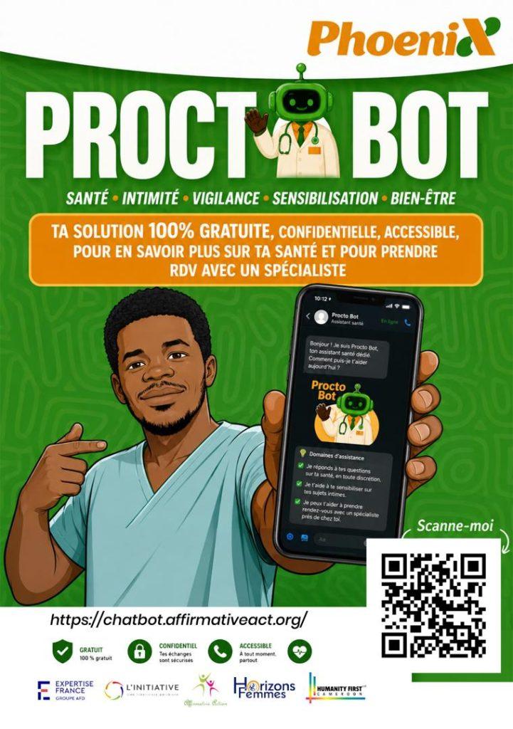 Phoenix Cameroun Visuel Proctobot Chatbot Sante Anale