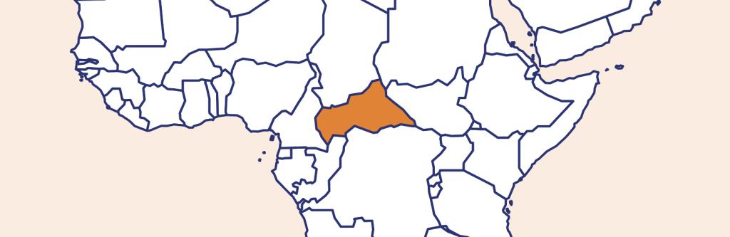 Carte de la République centrafricaine (RCA)
