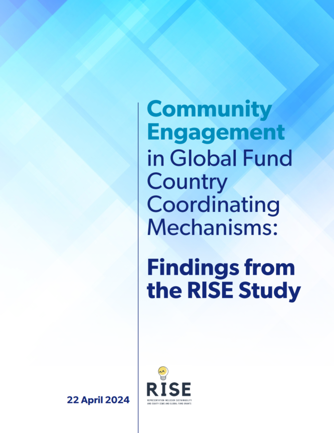 RISE study: community engagement in Global Fund Country Coordinating Mechanisms
